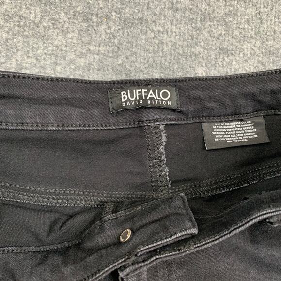 Buffalo David Bitton Jeans Womens 12 Black Alyssa High Rise Straight Stretch - Picture 5 of 11